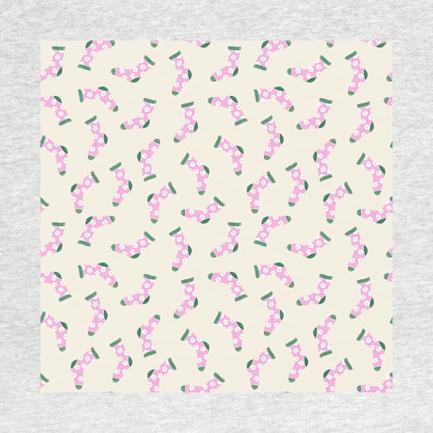 Seamless pattern with lovely socks by DanielK
